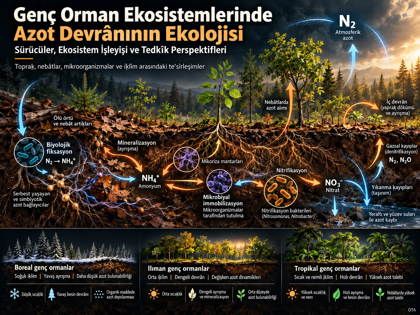 Genç Ormanlarda Azot Devr-i Dâimi Nasıl Cereyân Eder?