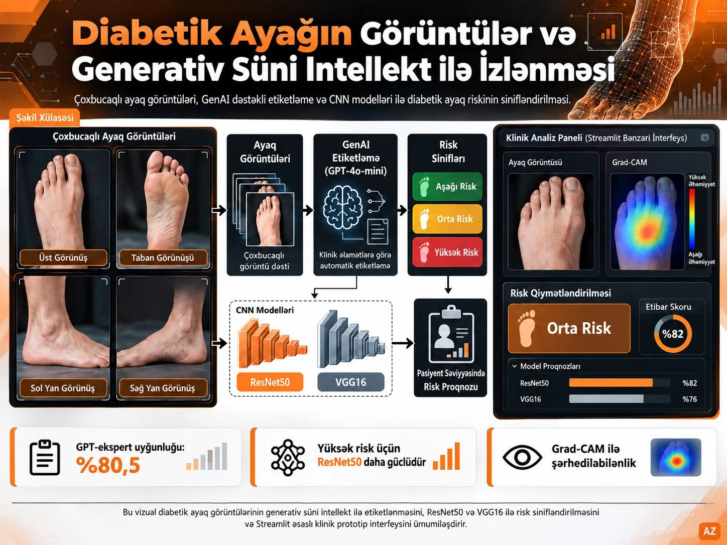 Görüntülər və Generativ Süni İntellektdən İstifadə Edərək Diabetik Ayağın İzlənməsi