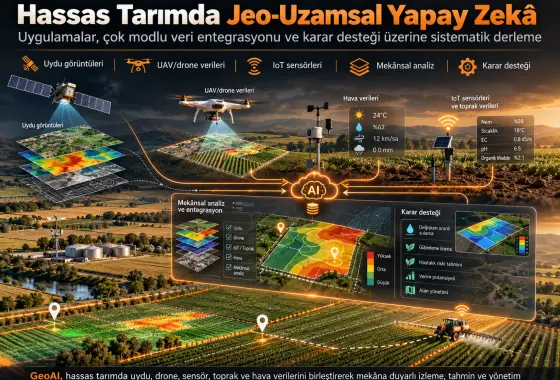 Hassas Tarımda Jeo-Uzamsal Yapay Zekâ: Uygulamalar, Çok Modlu Veri Entegrasyonu ve Karar Desteği Üzerine Sistematik Bir Derleme