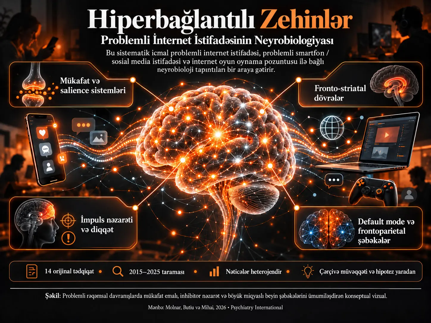 Hiperbağlantılı Zehinlər: Problemli İnternet İstifadəsinin Neyrobiologiyasına dair Sistematik İcmal