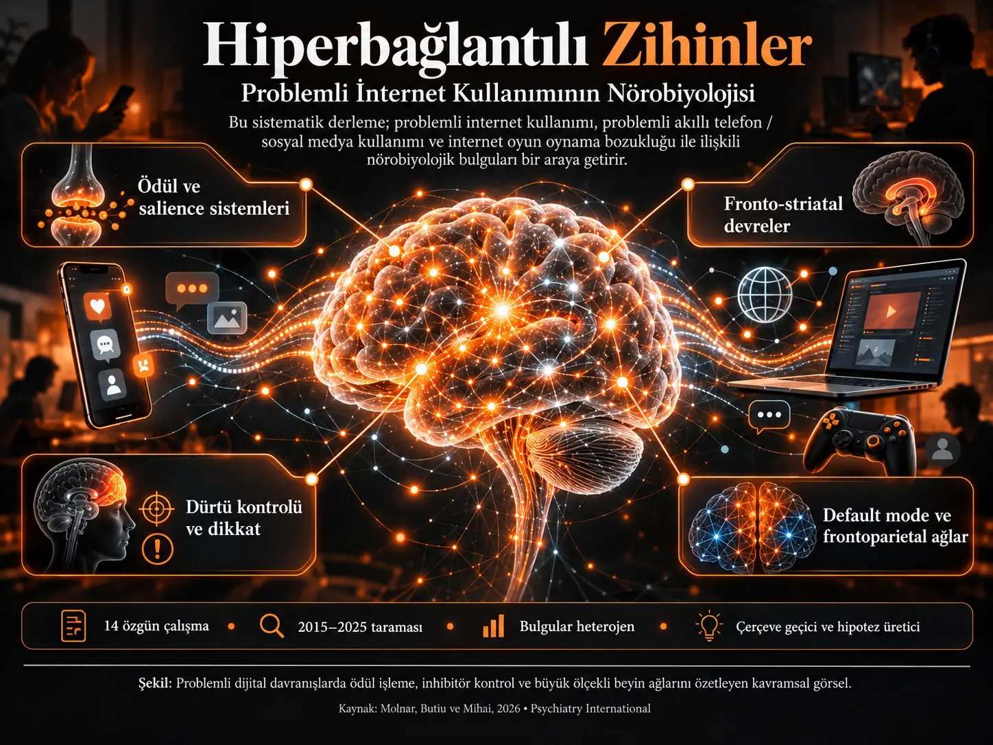 Hiperbağlantılı Zihinler: Problemli İnternet Kullanımının Nörobiyolojisine İlişkin Sistematik Derleme