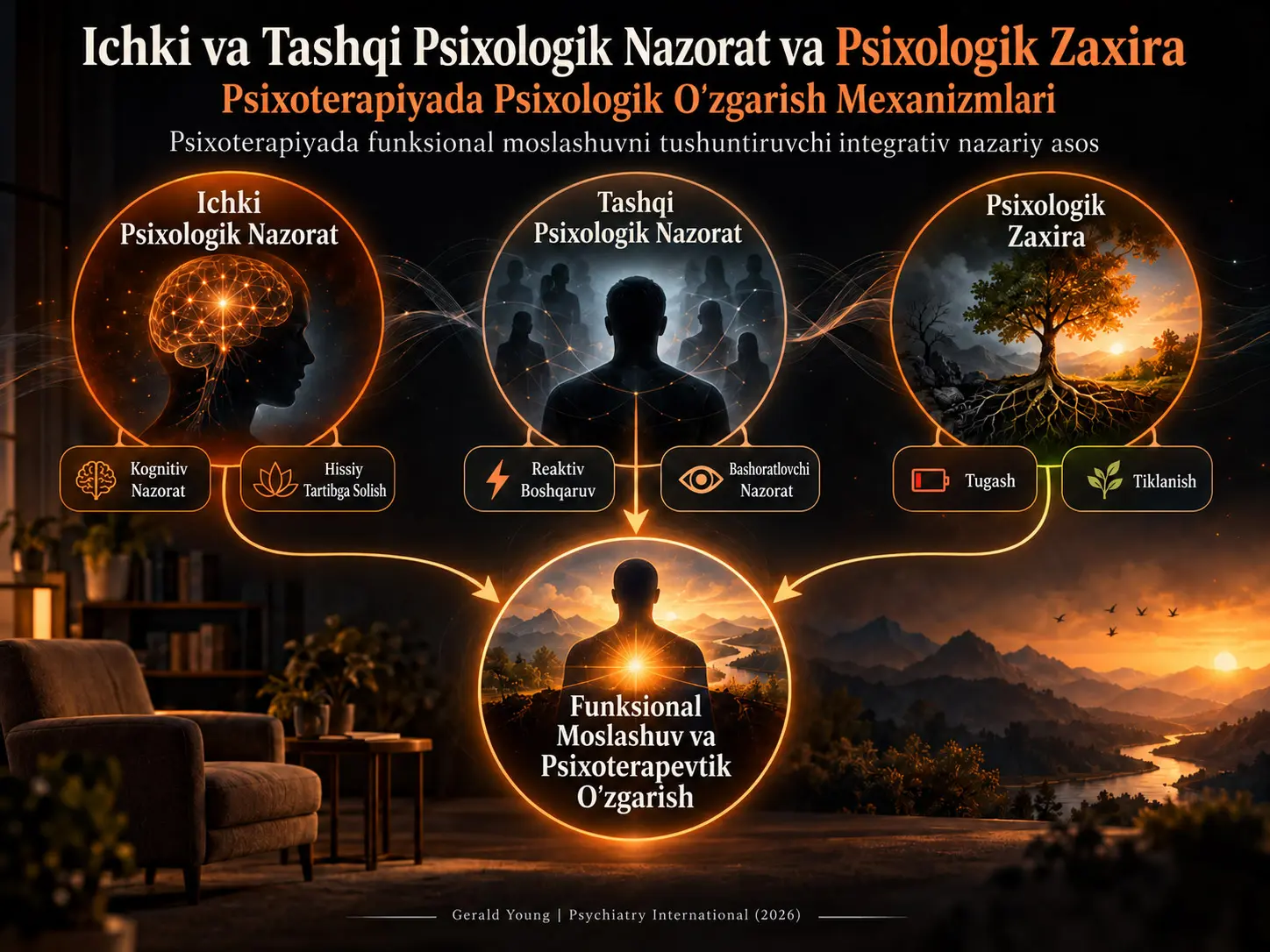 Ichki va Tashqi Psixologik Nazorat va Psixologik Zaxira: Psixoterapiyada Psixologik O‘zgarish Mexanizmlari