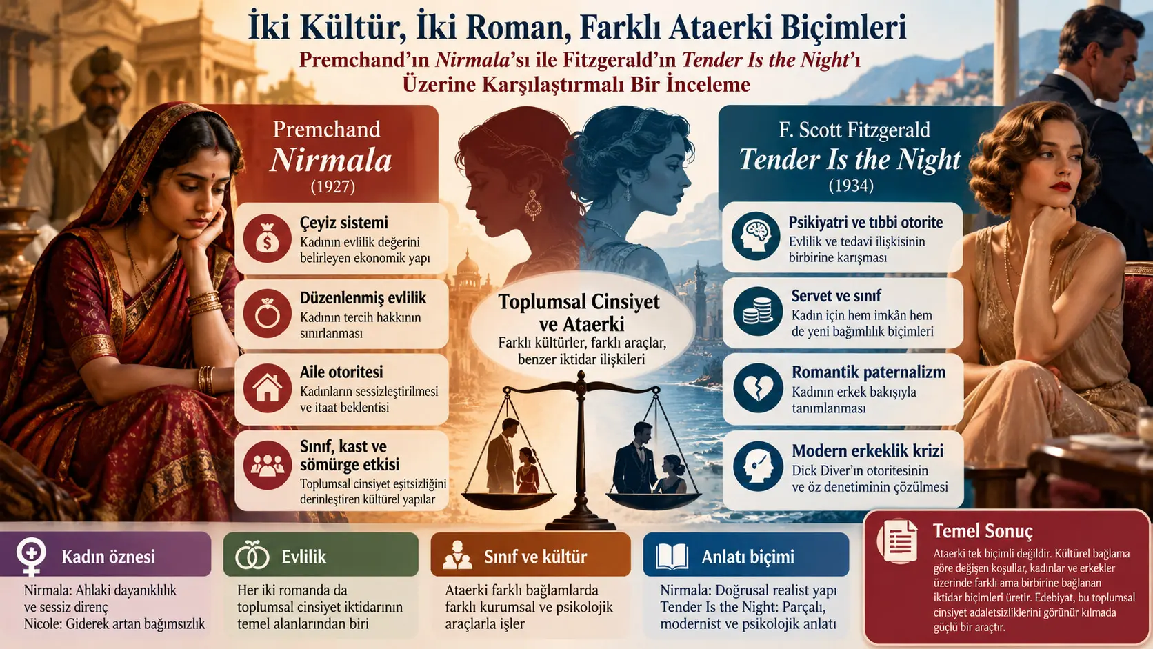 İki Kültür, İki Roman, Farklı Ataerki Biçimleri: Nirmala ile Tender Is the Night Karşılaştırması