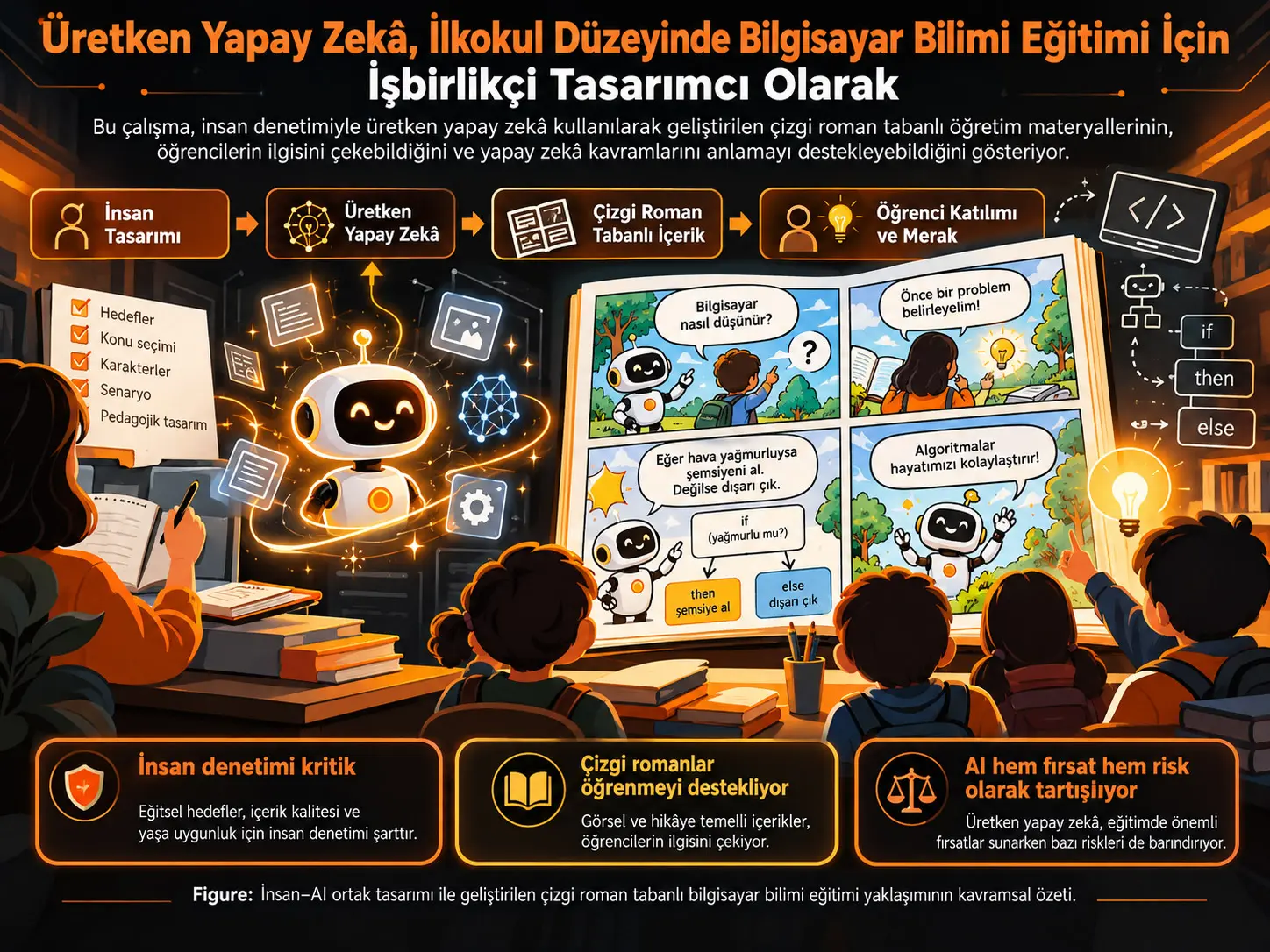 İlkokul Düzeyinde Bilgisayar Bilimi Eğitimi için İşbirlikçi Tasarımcı Olarak Üretken Yapay Zekâ