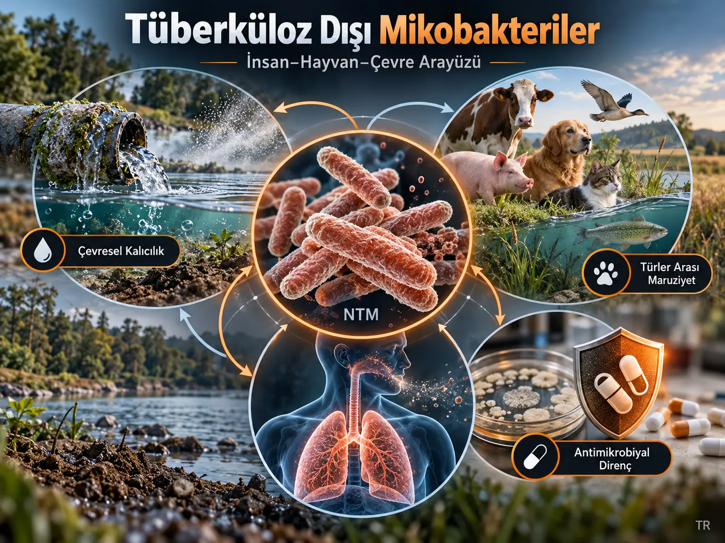 İnsan–Hayvan–Çevre Arayüzünde Tüberküloz Dışı Mikobakteriler: Antimikrobiyal Direnç, Çevresel Kalıcılık ve Türler Arası Maruziyet Riskleri