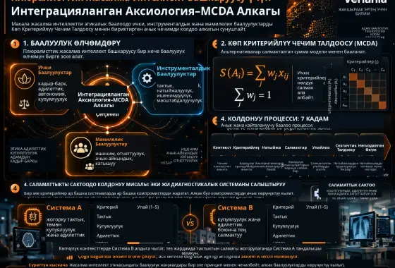 Интеграцияланган Аксиология–MCDA Алкагы менен Плюралисттик Жасалма Интеллект Башкаруусун Практикалык Ишке Ашырылуучу Кылуу