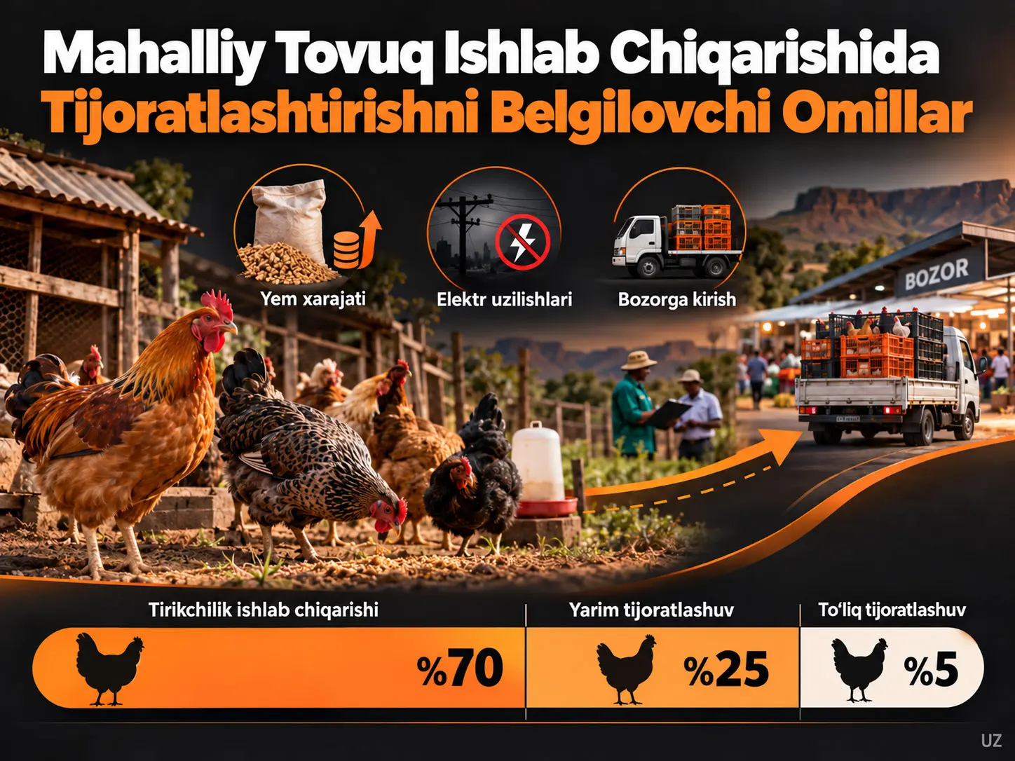 Janubiy Afrikada Mahalliy Tovuq Ishlab Chiqarishini Tijoratlashtirishni Belgilovchi Omillar: COVID-19dan Keyingi Yangi Natijalar