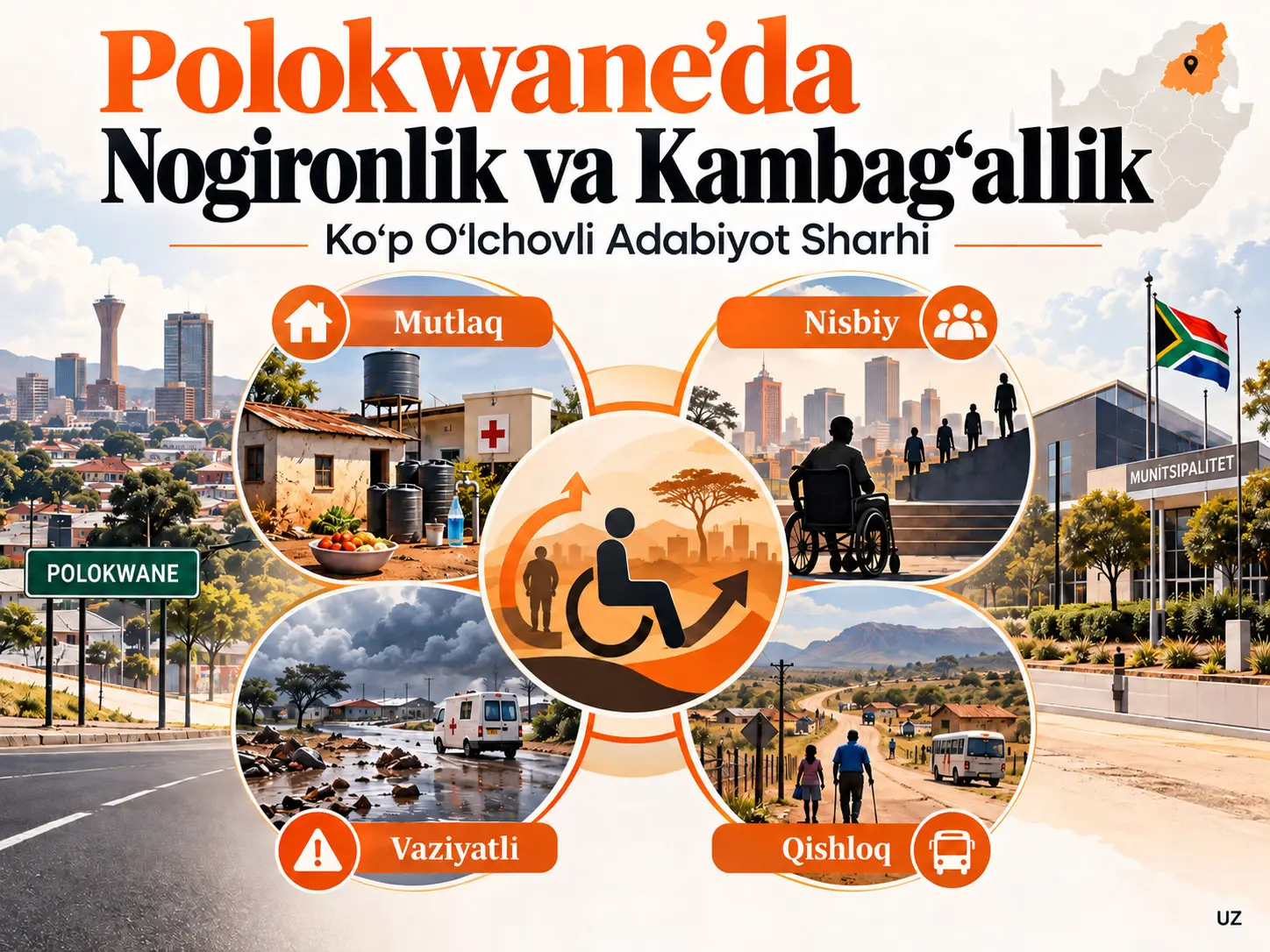 Janubiy Afrikaning Polokwane Munitsipalitetida Nogironlik va Kambag‘allik O‘rtasidagi Aloqa: Ko‘p O‘lchovli Adabiyot Sharhi