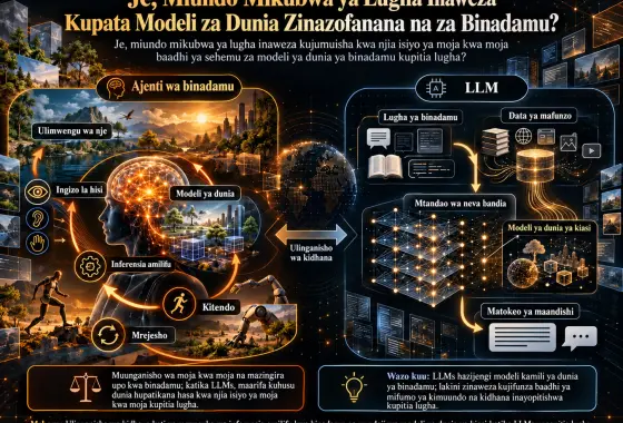 Je, Miundo Mikubwa ya Lugha Inaweza Kupata Modeli za Dunia Zinazofanana na za Binadamu?
