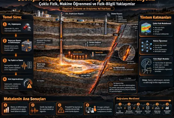 Jeolojik CO₂ Depolaması Sırasında Fayların Yeniden Aktivasyonuna Yönelik Çoklu Fizik, Makine Öğrenmesi ve Fizik-Bilgili Yaklaşımlar