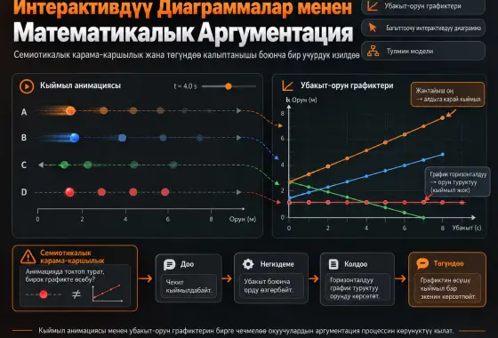 Жетектөөчү Интерактивдүү Диаграммалар Менен Окуучулардын Математикалык Аргументациясы: Семиотикалык Конфликт жана Төгүндөөнүн Калыптанышына Байланыштуу Кейс-Изилдөө