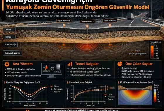 Karayolu Güvenliği İçin Yumuşak Zeminli Yol Tabanı Oturmasını Öngören Güvenilir Bir Model