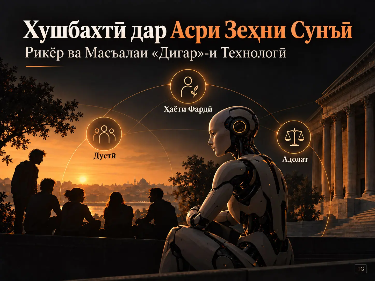 Хушбахтӣ дар Асри Зеҳни Сунъӣ: Рикёр ва Масъалаи Зеҳни Сунъии Инсонмонанд ҳамчун “Дигар”-и Технологӣ
