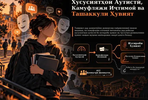 Хусусиятҳои Аутистӣ, Камуфляжи Иҷтимоӣ ва Ташаккули Ҳувият дар Популятсияи Донишҷӯёни Донишгоҳи Ғайриклиникӣ
