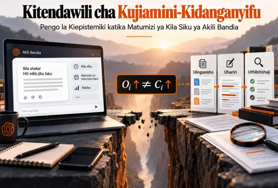 Kitendawili cha Kujiamini-Kidanganyifu: Pengo la Kiepistemiki katika Matumizi ya Kila Siku ya Akili Bandia