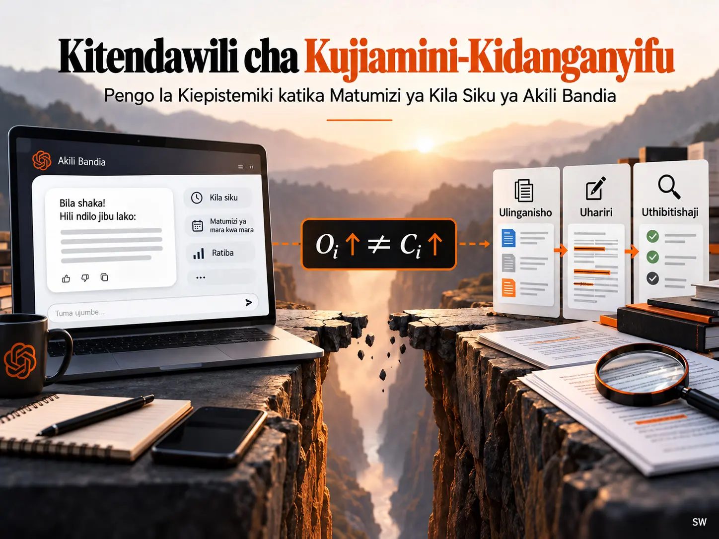 Kitendawili cha Kujiamini-Kidanganyifu: Pengo la Kiepistemiki katika Matumizi ya Kila Siku ya Akili Bandia