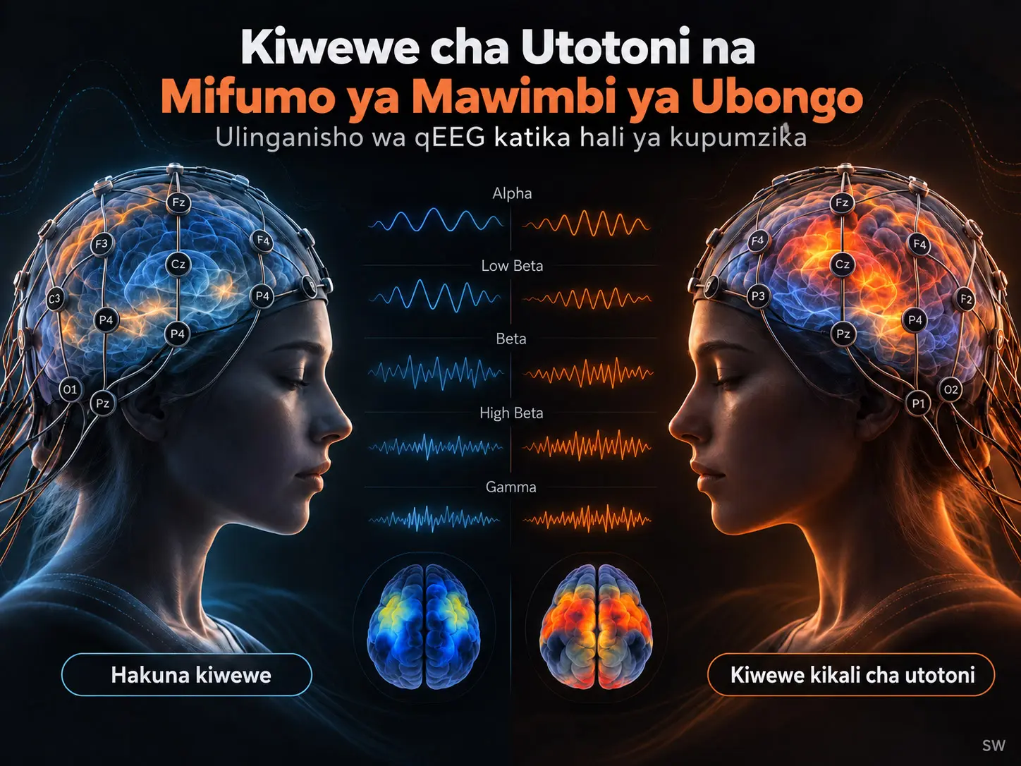 Kiwewe cha Utotoni na Mifumo ya Mawimbi ya Ubongo: Ulinganisho wa qEEG Kati ya Watu Walioathiriwa na Wasioathiriwa na Kiwewe