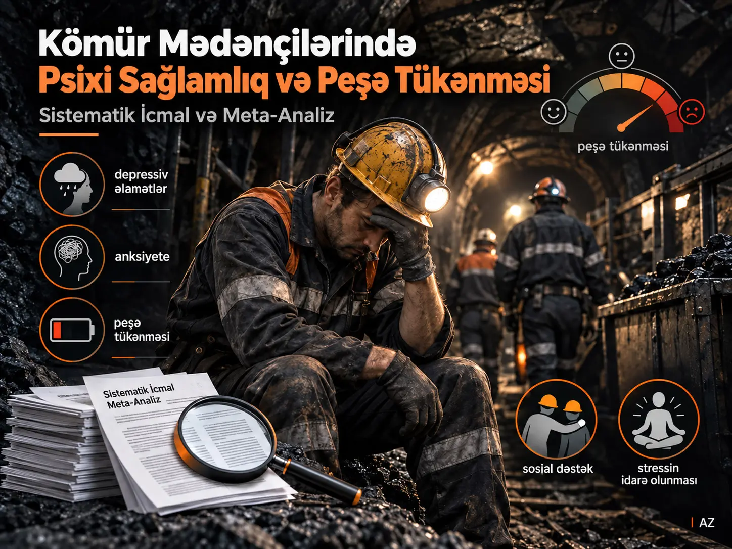 Kömür Mədəni İşçilərində Psixi Sağlamlıq Nəticələrinin və Peşə Tükənməsinin Yükü ilə Müdaxilə Tədbirlərinin Sintezi: Sistematik İcmal və Meta-Analiz