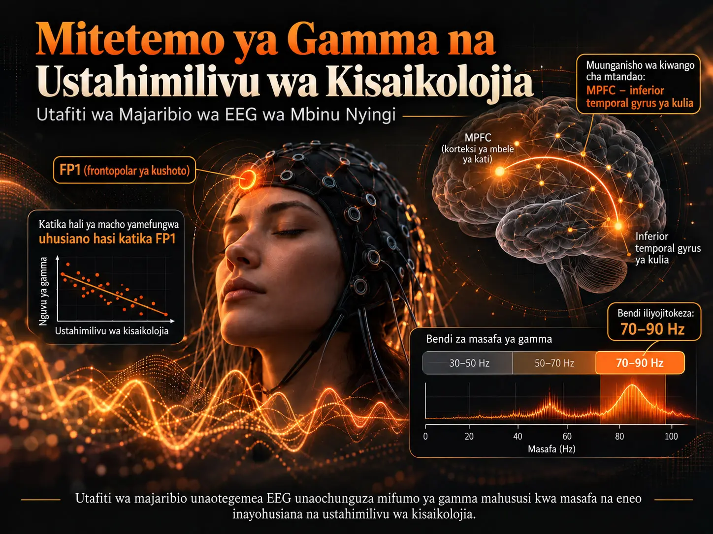 Kuchunguza Uhusiano kati ya Mitetemo ya Gamma na Ustahimilivu wa Kisaikolojia: Utafiti wa Majaribio wa EEG wa Mbinu Nyingi