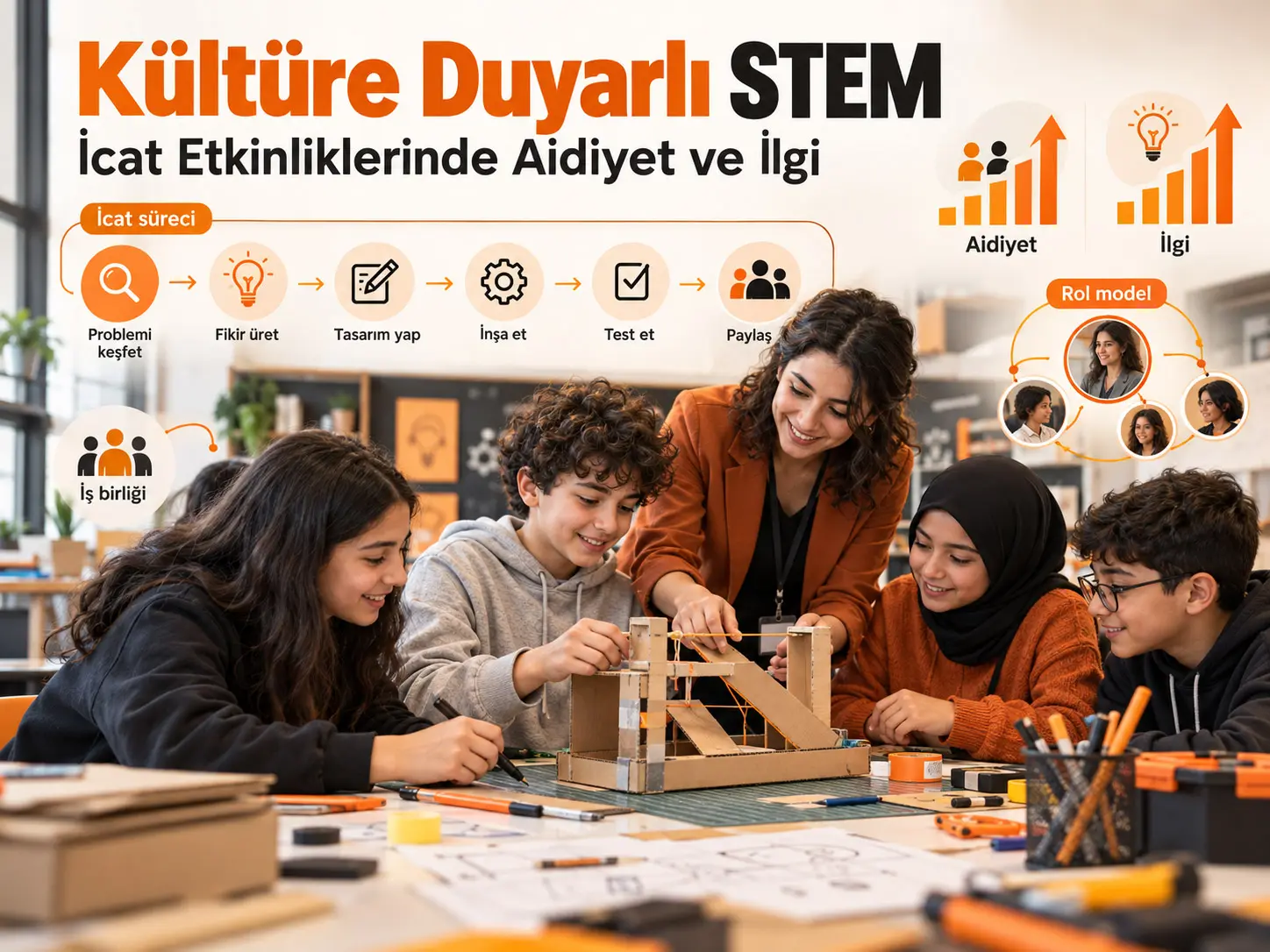Kültüre Duyarlı STEM Müfredatı ve İlişkilendirilebilirlik, Ortaokul Öğrencilerinin İcat Etkinliklerinde Aidiyet ve İlgi Algılarını Nasıl Değiştiriyor?