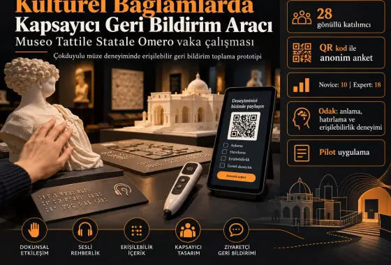 Kültürel Bağlamlar ve Canlı Etkinliklerde İzleyici Geri Bildirimi Toplamaya Yönelik Kapsayıcı Bir Değerlendirme Aracı Prototipinin Tasarımı: Museo Tattile Statale Omero Vaka Çalışması