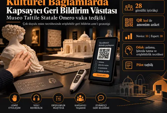Kültürel Bağlamlarda ve Canlı Faʿâliyyetlerde Seyirci Geri Bildirimi Cemʿi İçin Kapsayıcı Bir Değerlendirme Vâsıtası Prototipinin Taṣarımı: Museo Tattile Statale Omero Vaka Tedḳîḳi