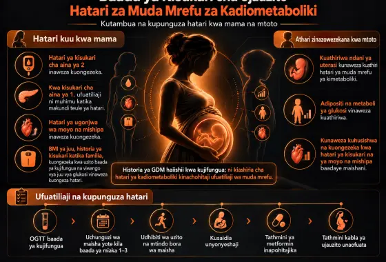 Kutambua na Kupunguza Hatari za Muda Mrefu za Kardiometaboli Baada ya Kisukari cha Ujauzito
