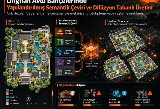 Lingnan Avlu Bahçelerinin Mekânsal Yerleşimlerinin Yapılandırılmış Semantik Çevirisi ve Difüzyon Tabanlı Üretimi: Çok Düzeyli Bir Değerlendirme Çerçevesi