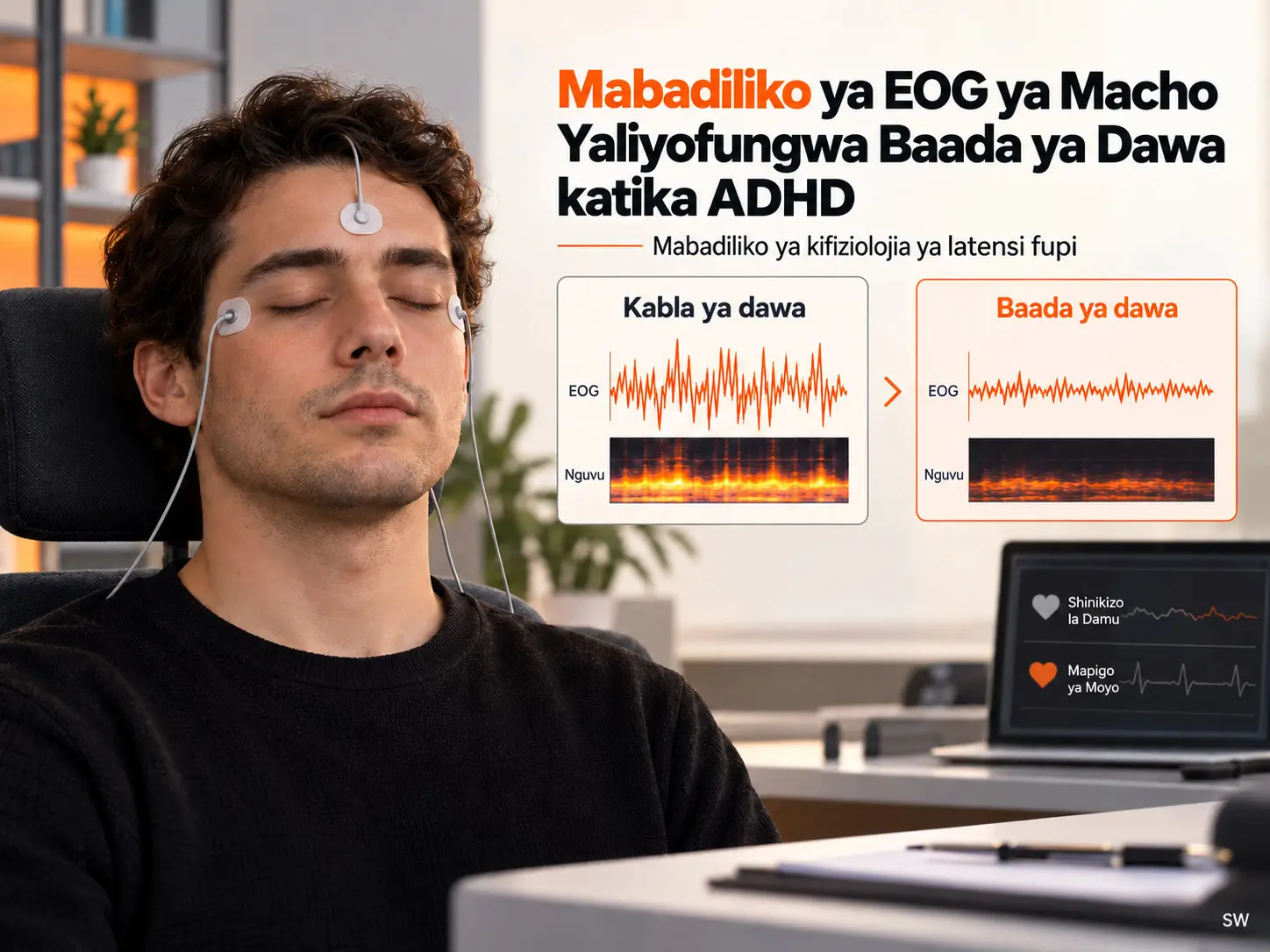 Mabadiliko ya Latensi Fupi katika EOG ya Macho Yaliyofungwa Baada ya Kumeza Dawa katika ADHD