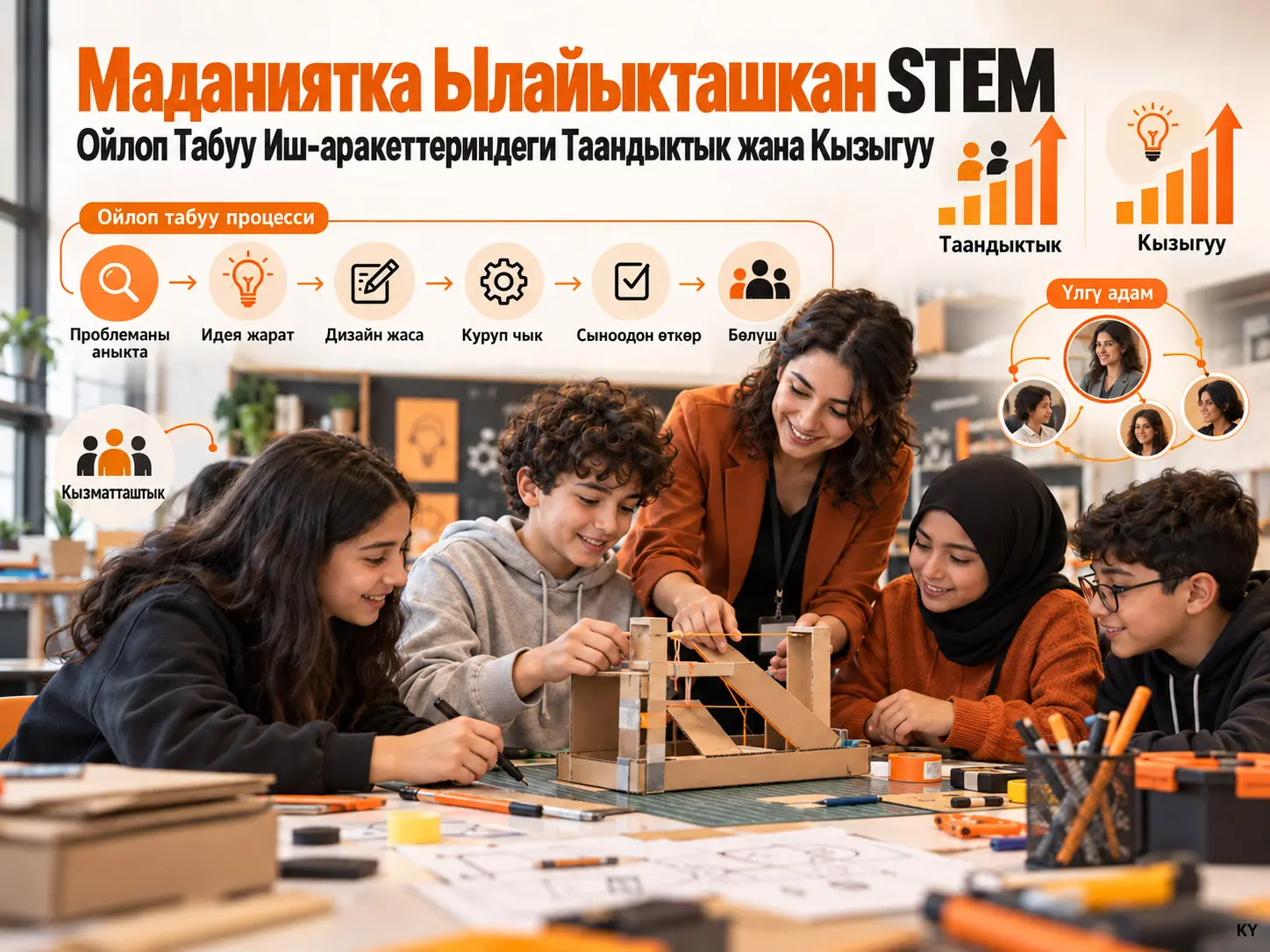Маданиятка Ылайыкташкан STEM Окуу Программасы жана Өзүнө Жакындык Орто Мектеп Окуучуларынын Ойлоп Табуу Иш-аракеттериндеги Таандыктык жана Кызыгуу Кабылдоолорун Кантип Өзгөртөт?