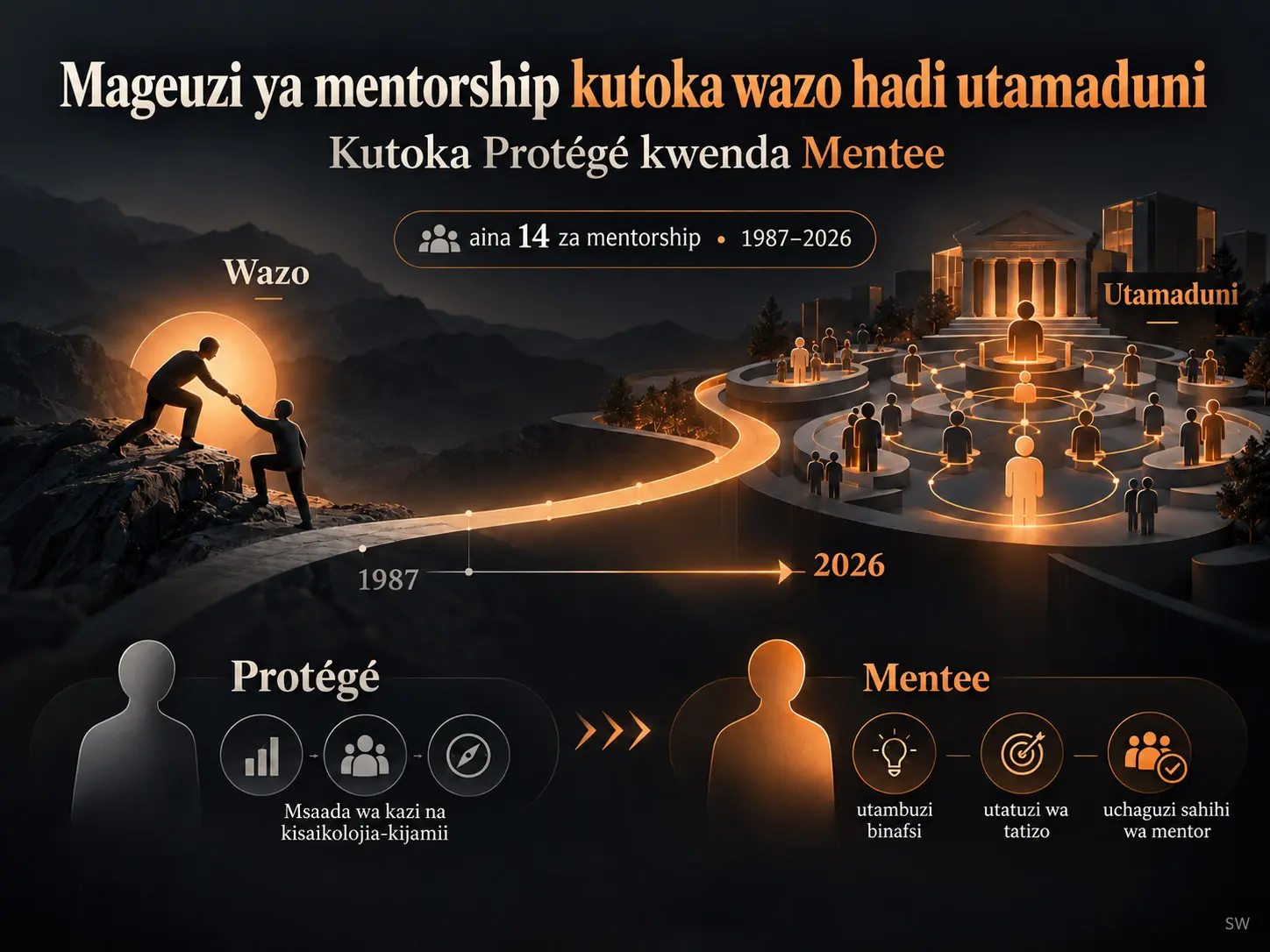 Mageuzi ya Dhana ya “Mentorship” kutoka Wazo hadi Utamaduni na Mabadiliko kutoka “Protégé” kwenda “Mentee”: Uchunguzi unaotegemea Aina 14 za Mentorship