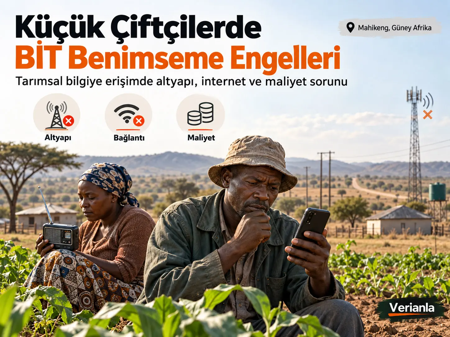 Mahikeng, Kuzeybatı Eyaleti'nde Küçük Ölçekli Çiftçilerin Tarımsal Bilgiye Erişim İçin Bilgi ve İletişim Teknolojilerini Benimsemesinin Önündeki Engeller