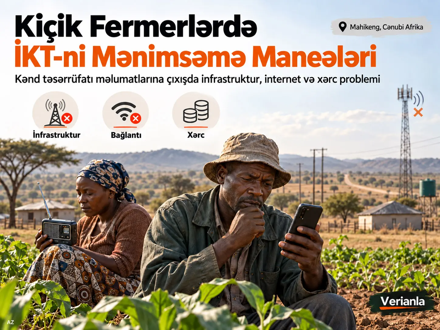Mahikeng, Northwest Province-də Kiçikmiqyaslı Fermerlərin Kənd Təsərrüfatı Məlumatlarına Çıxış üçün İnformasiya və Kommunikasiya Texnologiyalarını Mənimsəməsinin Qarşısındakı Maneələr