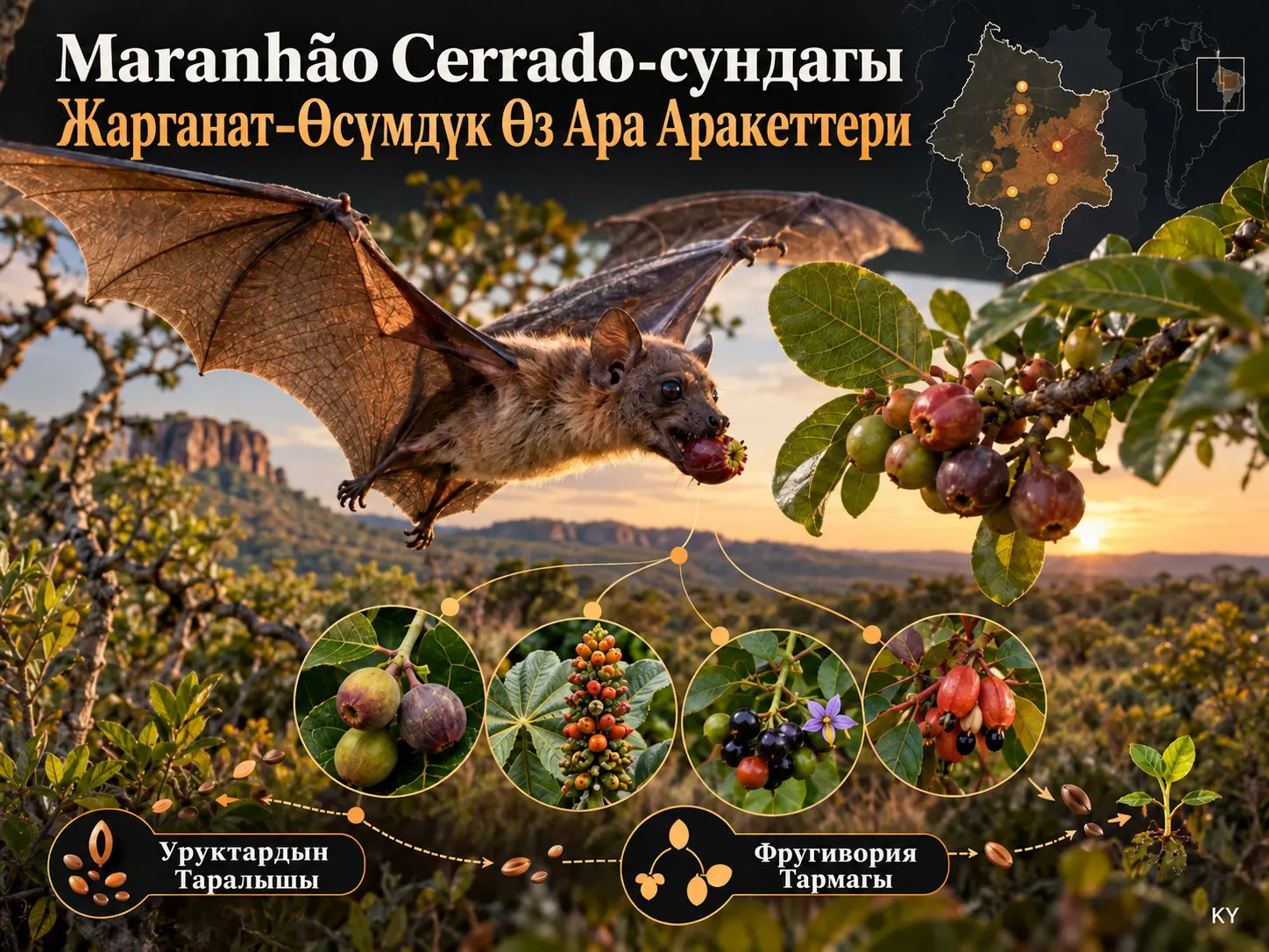 Maranhão Cerrado-сундагы Жарганат–Өсүмдүк Өз Ара Аракеттерин Ачып Көрсөтүү
