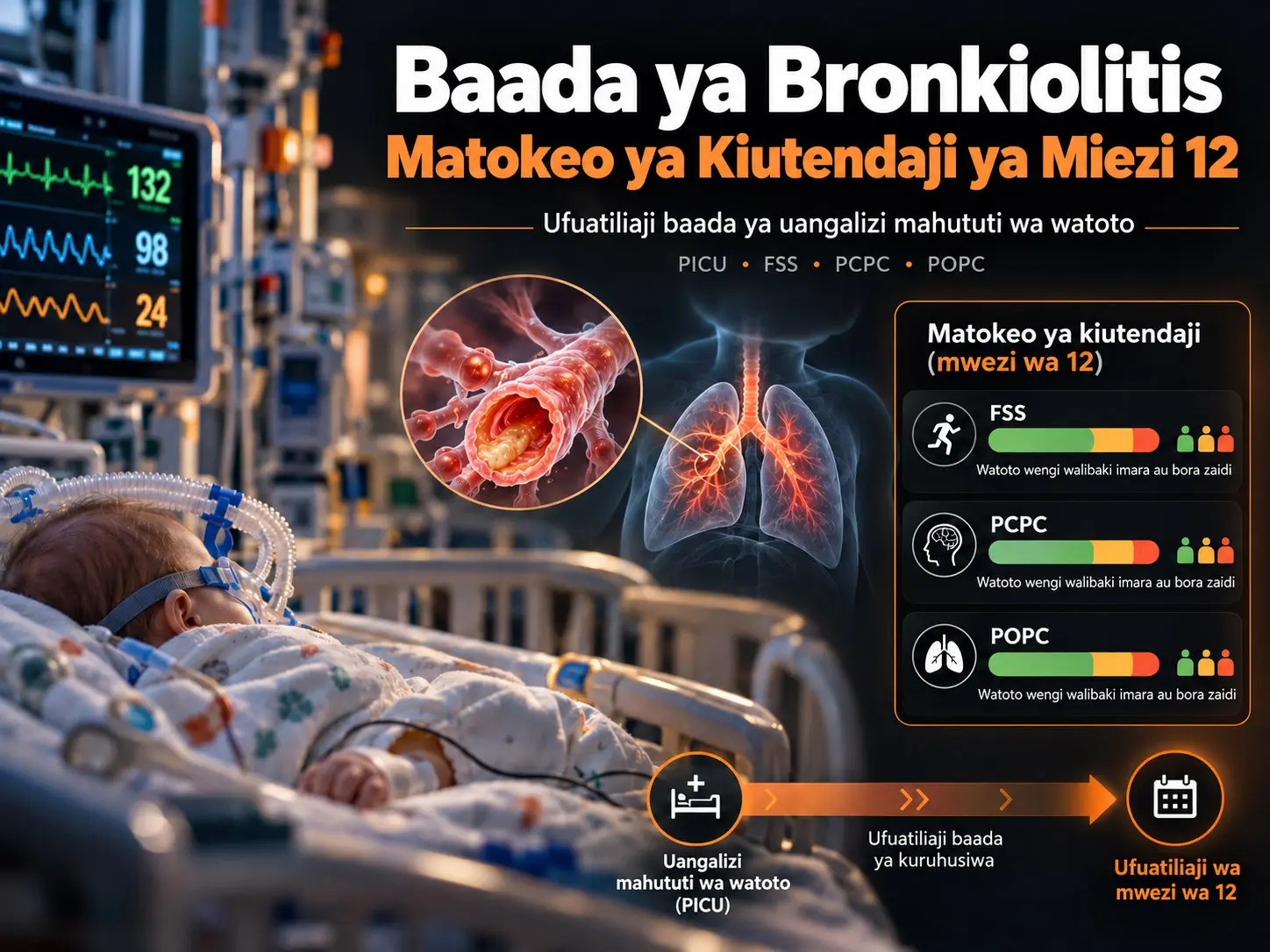 Matokeo ya Muda Mrefu ya Kiutendaji Baada ya Kulazwa Uangalizi Mahututi wa Watoto kwa Sababu ya Bronkiolitis: Utafiti wa Kohorti wa Miezi 12