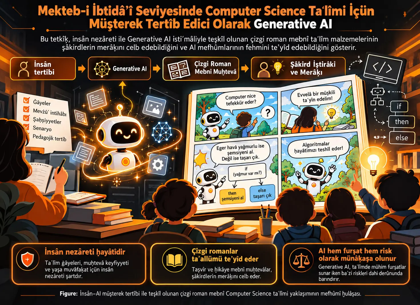 Mekteb-i İbtidâʾî Seviyesinde Computer Science Taʿlîmi İçün Müşterek Tertîb Edici Olarak Generative AI