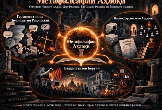 Метафалсафаи Ахлоқӣ: Омӯзиши Нақзҳои Ахлоқӣ Дар Фалсафа, Бар Зидди Фалсафа ва Тавассути Фалсафа