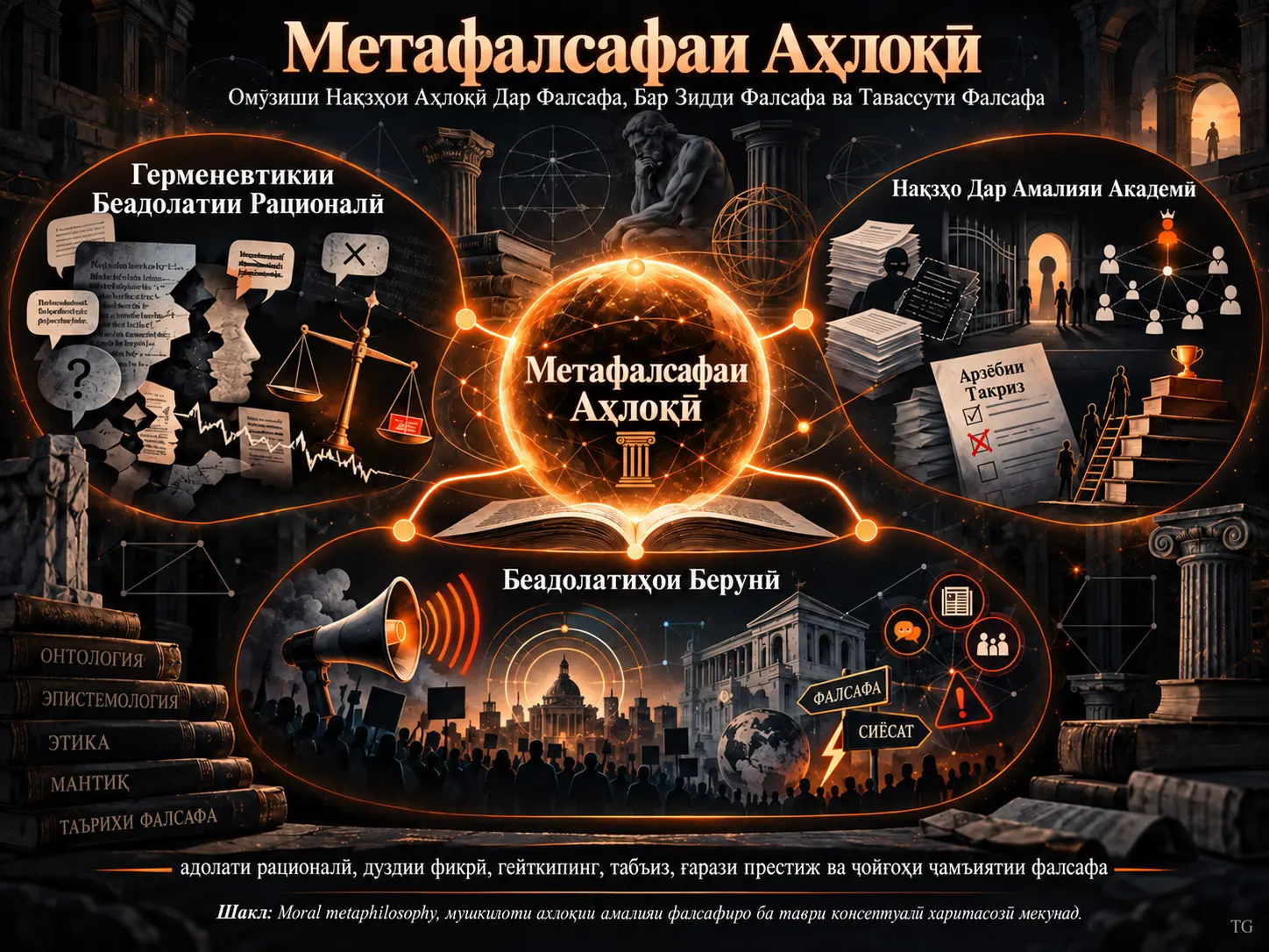 Метафалсафаи Ахлоқӣ: Омӯзиши Нақзҳои Ахлоқӣ Дар Фалсафа, Бар Зидди Фалсафа ва Тавассути Фалсафа