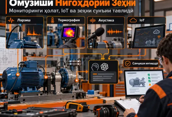 Методологияи Таълимии Салоҳиятмеҳвар барои Нигоҳдории Зеҳнӣ: Ҳамгироии Мониторинги Ҳолат, IoT ва Зеҳни Сунъии Тавлидӣ