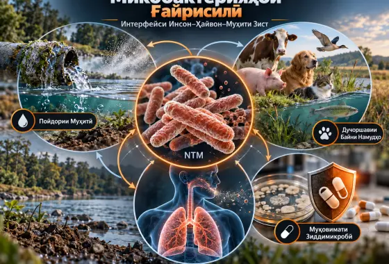 Микобактерияҳои Ғайрисилӣ дар Интерфейси Инсон–Ҳайвон–Муҳити Зист: Муқовимати Зиддимикробӣ, Пойдории Муҳитӣ ва Хавфҳои Дучоршавии Байни Намудҳо
