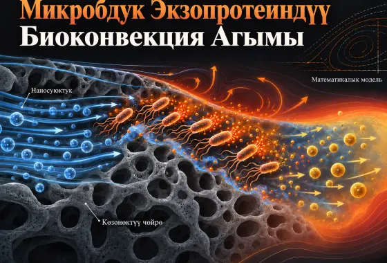Микробдук Экзопротеин Активдүүлүгү Бар Биоконвекция Агымы Үчүн Эки Өлчөмдүү Darcy–Forchheimer Математикалык Модели