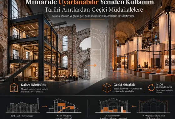 Mimaride Uyarlanabilir Yeniden Kullanımın Çağdaş Biçimleri: Tarihî Anıtlardan Geçici Müdahalelere