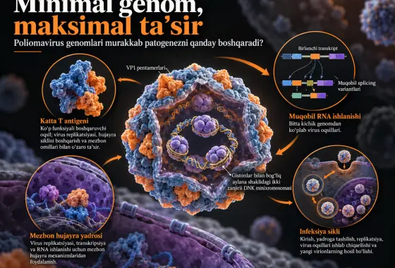 Minimal Genom, Maksimal Taʼsir: Poliomavirus Genomlari Murakkab Patogenezni Qanday Taʼminlaydi?