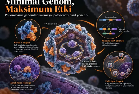 Minimal Genom, Maksimum Etki: Poliomavirüs Genomları Karmaşık Hastalık Oluşumunu Nasıl Sağlıyor?