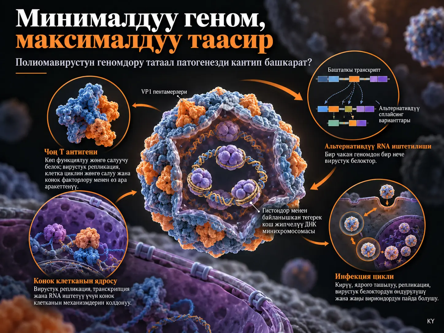 Минималдуу Геном, Максималдуу Таасир: Полиомавирус Геномдору Татаал Патогенезди Кантип Камсыз Кылат?