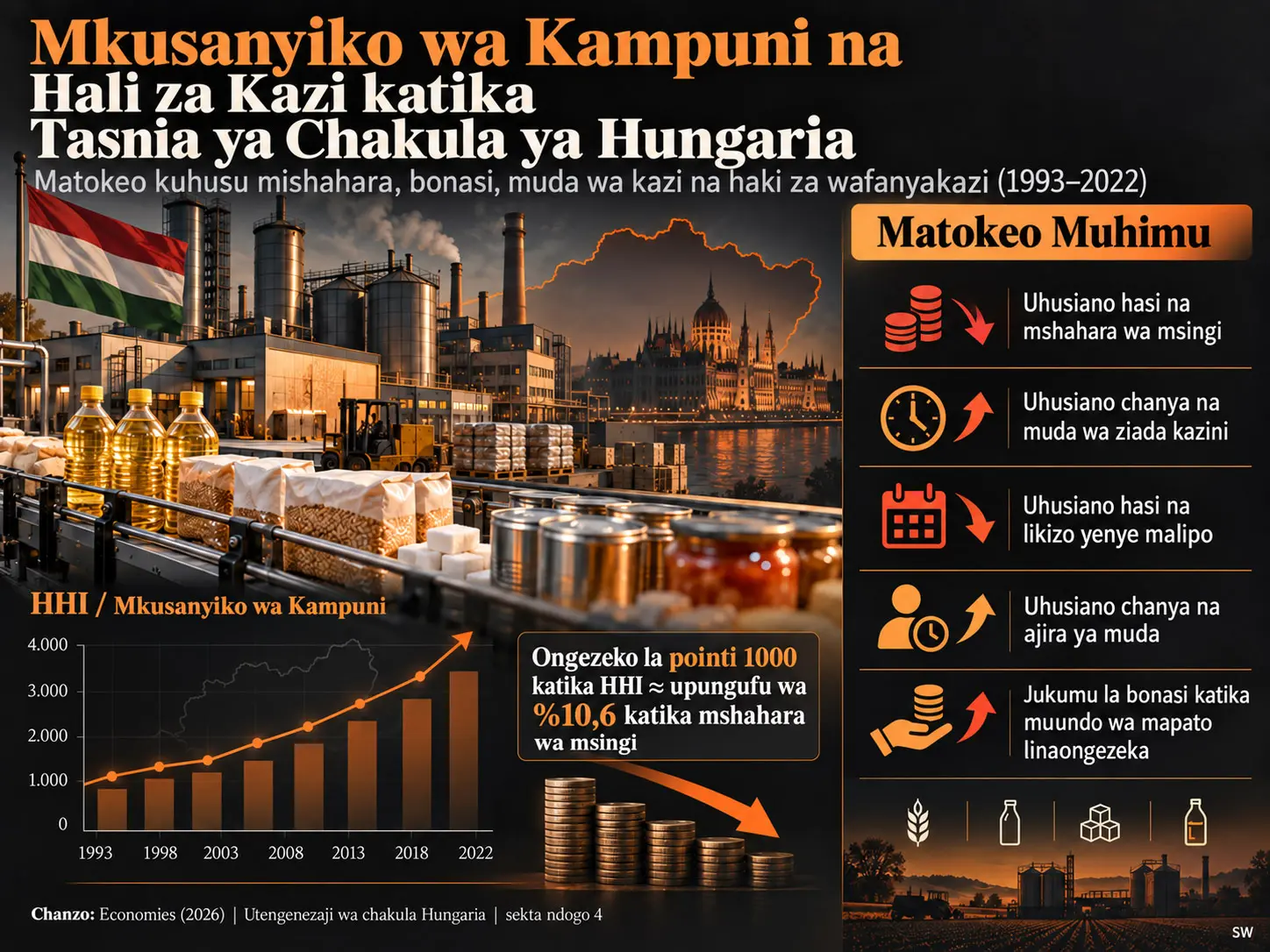 Mkusanyiko wa Kampuni na Hali za Kazi katika Tasnia ya Chakula ya Hungaria: Matokeo kuhusu Mishahara, Bonasi, Muda wa Kazi na Haki za Wafanyakazi (1993–2022)