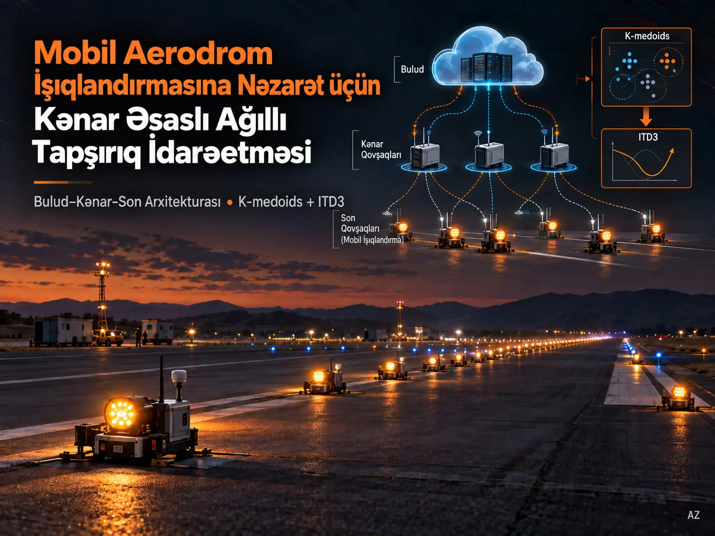Mobil Aerodrom İşıqlandırmasına Nəzarət üçün Kənar Əsaslı Ağıllı Tapşırıq İdarəetməsi