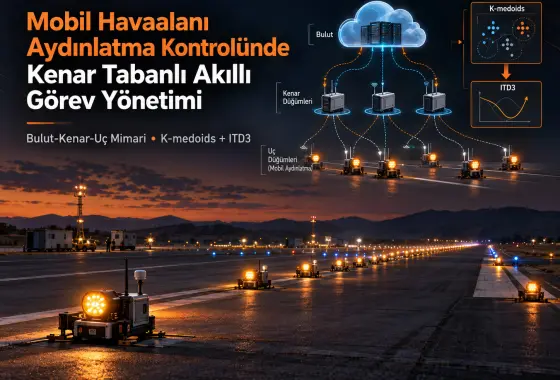 Mobil Havaalanı Aydınlatma Kontrolü İçin Kenar Tabanlı Akıllı Görev Yönetimi