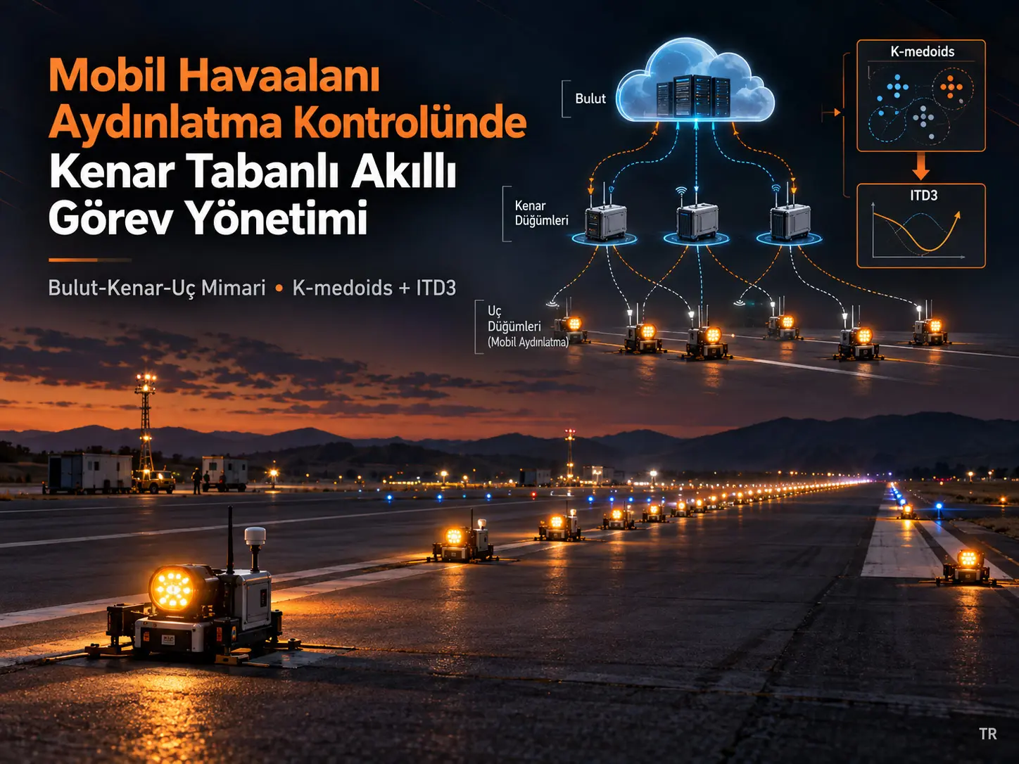 Mobil Havaalanı Aydınlatma Kontrolü İçin Kenar Tabanlı Akıllı Görev Yönetimi