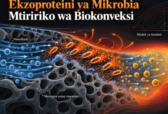 Modeli ya Hisabati ya Pande Mbili ya Darcy–Forchheimer kwa Mtiririko wa Biokonveksi wenye Shughuli ya Ekzoproteini ya Mikrobia